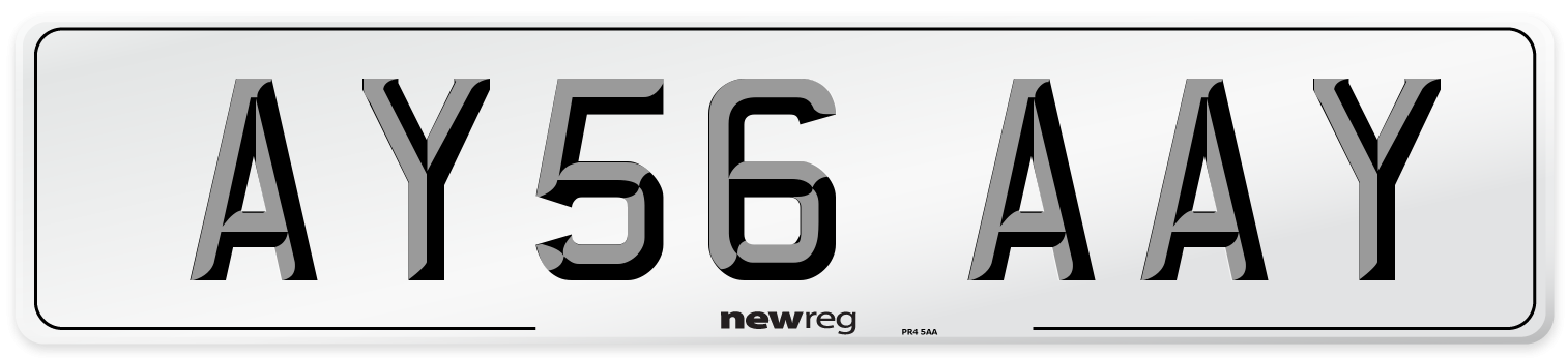 AY56 AAY Number Plate from New Reg